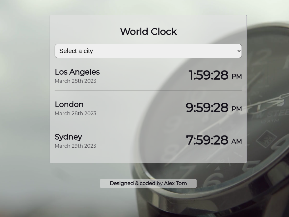 World Clock App